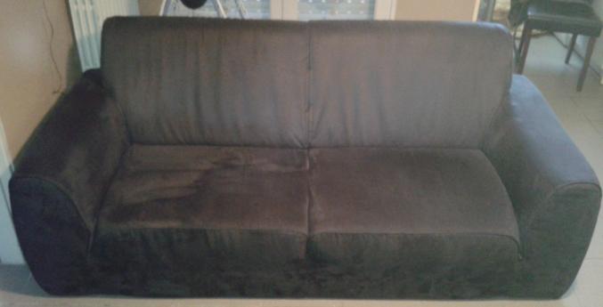 Canapé Fixe Tissus Anthracite