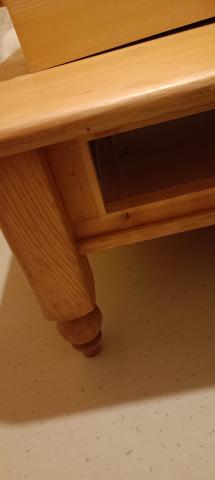 Table basse de salon pin massif