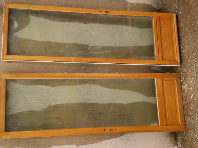 PORTE EN BOIS DOUBLE VITRAGE