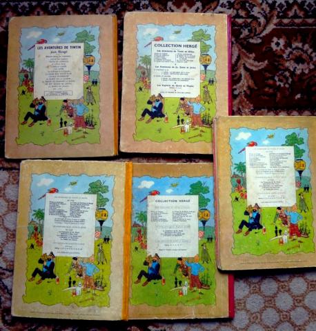 LOT ALBUM TINTIN  ED  ORIGINALE  COTE + 1200 €
