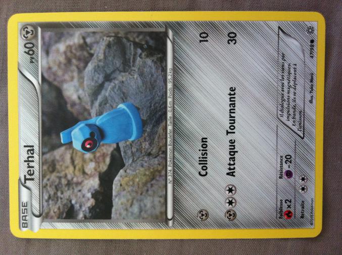 Carte pokémon NEUVE Terhal XY7 O-A 47/98 60Pv