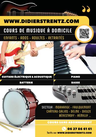 Cours de Guitare , Piano , Basse ,Batterie