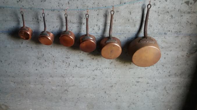 Batterie de cuisine en cuivre