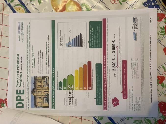 Vends immeuble de quatre appartements plus terrain