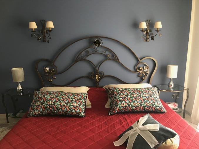 Ensemble tête de lit fer forgé créé par ferronnier d'art