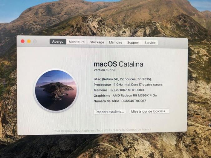 Vends iMac 17 pouces Retina 5k