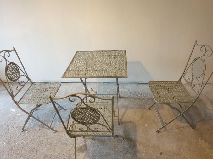 Salon jardin fer forgé