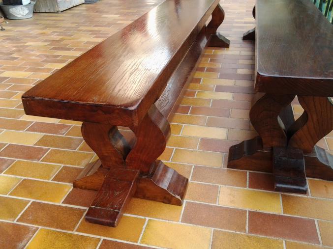 BANCS de MONASTERE en CHENE MASSIF