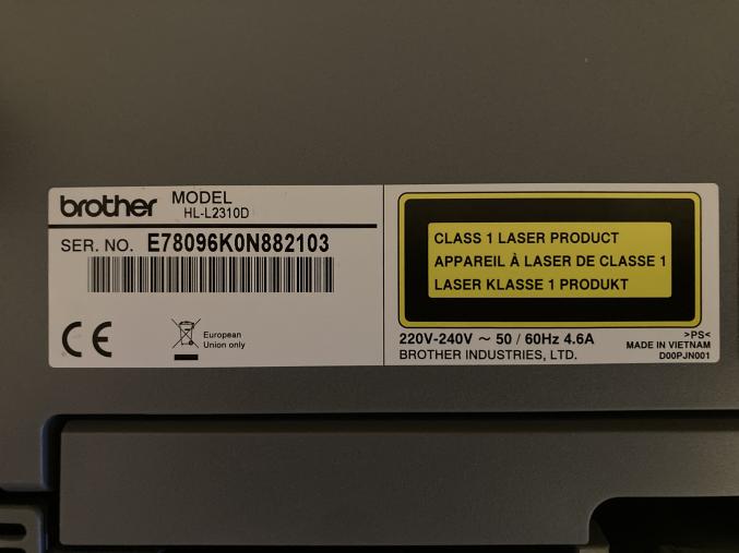 Imprimante Brother HL-L2310D