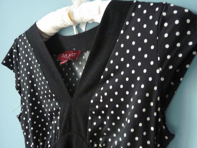 Haut femme tunique la city à pois M ou 38 TBE