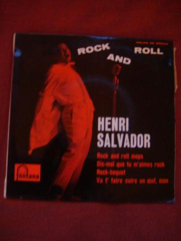 Disque vinyl 45 tours 4 titres "Rock and roll" d' Henri SALVADOR