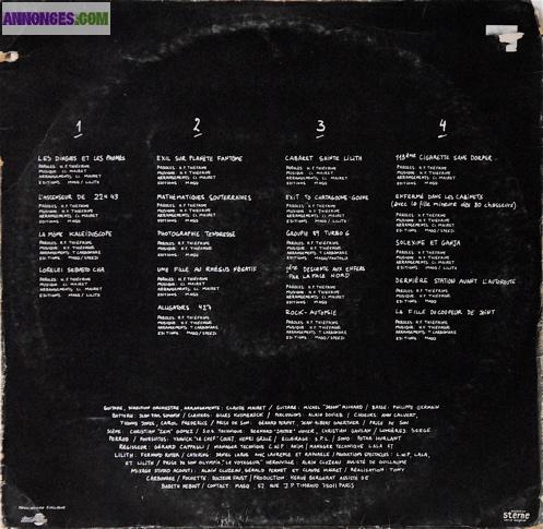 DISQUE VINYLE H.F. THIEFAINE "EN CONCERT"