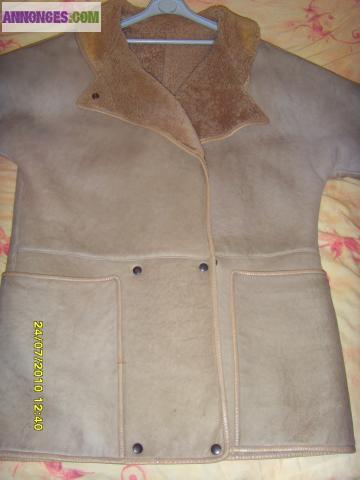 Manteau en peau