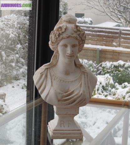 Statue, Buste Marianne "Vauquelin" 44Cm,