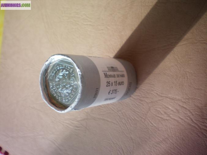 Rouleaux 25x15 euros 25x10 euros