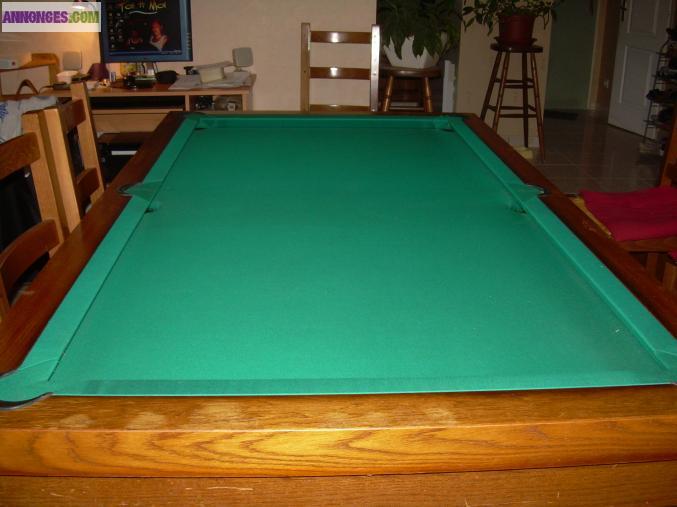 Billard mixte en merisier