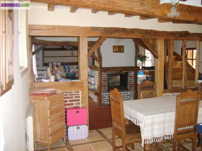 Vallée de l'Eure : Maison Longère de 6 pièces sur 112 m²