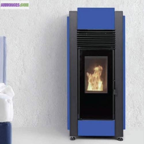 POÊLES À AIR-GRANULÉS DE BOIS ALPES 9,5KW VITRÉE-SOLZAIMA