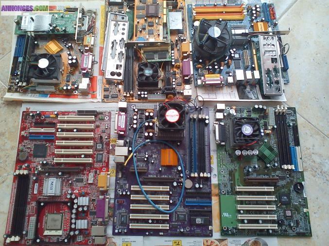 Différentes pièces informatique