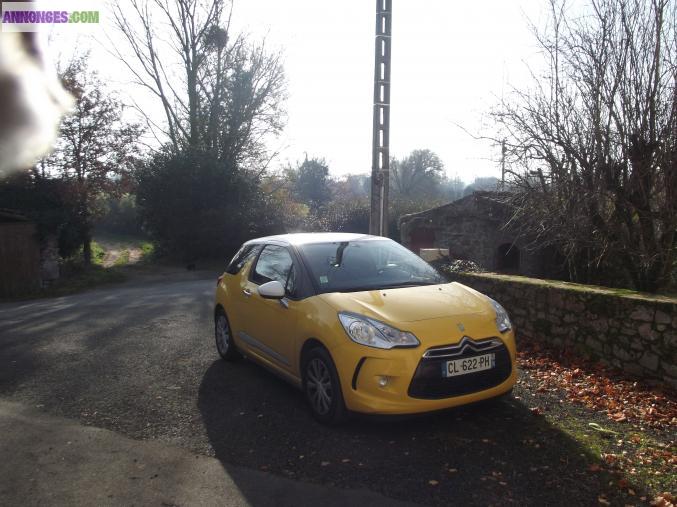 DS 3 jaune