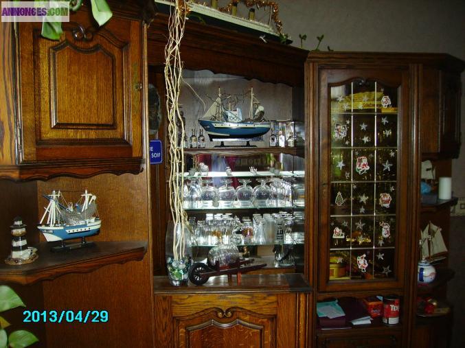 Bar d'angle en chene