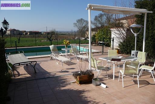 Maison en pierre 6 chambres piscine