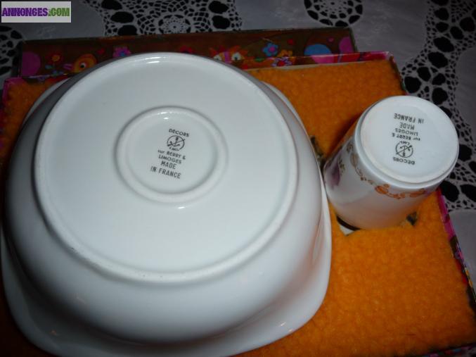 ASSIETTE A BOUILLIE EN PORCELAINE