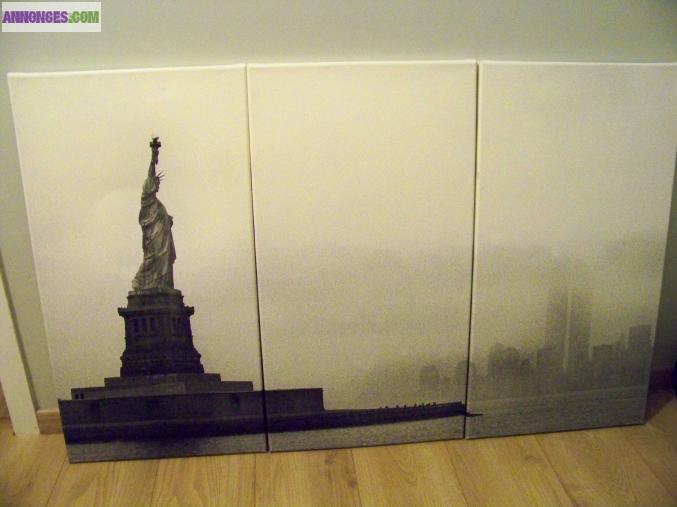 Tryptique New York Statue de la Liberté