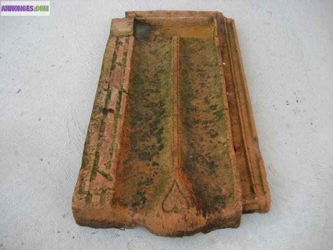 Tuiles plates avec le coeur