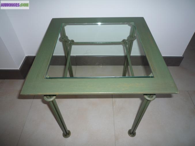 Guéridon en fer forgé