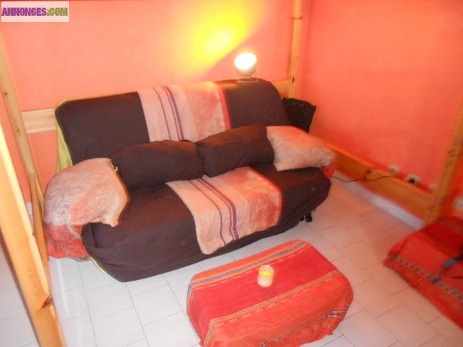 27 m2 avec terrasse à louer à la semaine