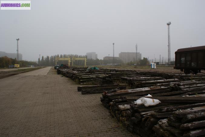 Traverses de chemin de fer, plancher de wagon