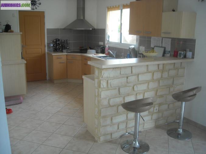 Maison, 4 chambres, cuisine équipée, grand jardin