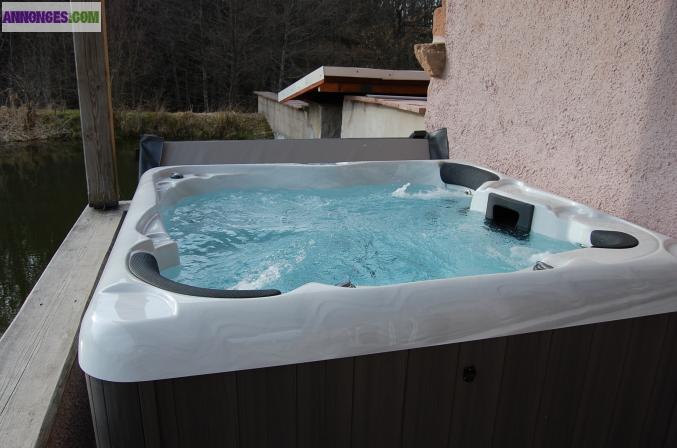 Chalet gite avec jacuzzi et étang