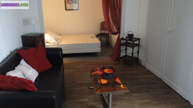 A louer appartF1 bis meuble