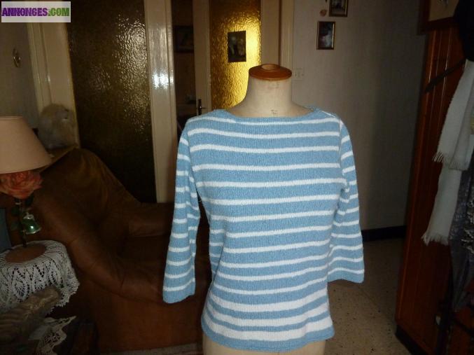 Marinière tricotée main