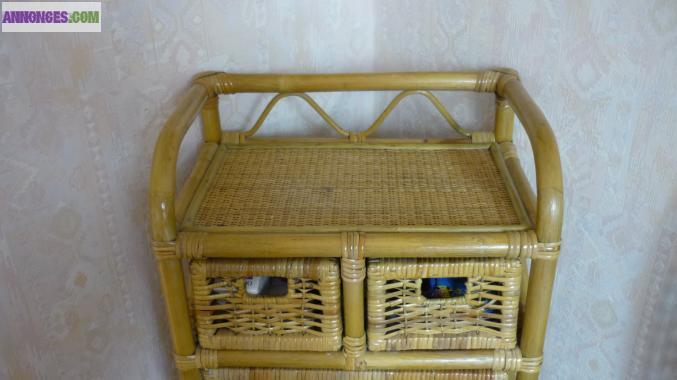 CHIFFONIER EN ROTIN