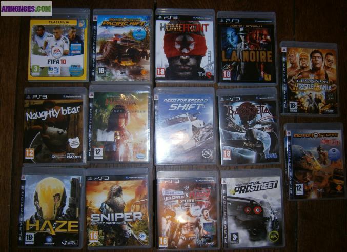 Jeu pour PS3 a 10 euros le jeu