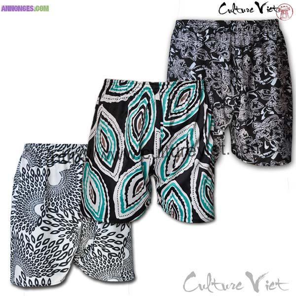 Pack 3 caleçons homme en satin de soie CHS0230