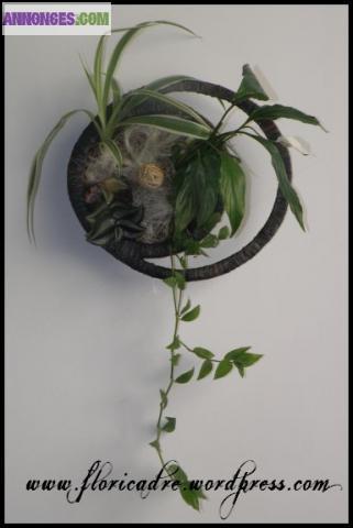 Cadre Végétal Artisanal en Raphia - Floricadre