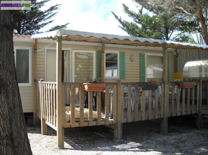 Mobil home dans camping résidentiel à le barcarès