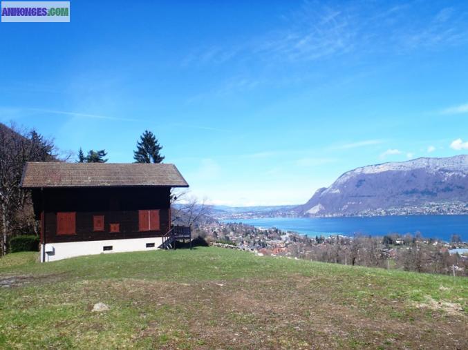 VUE DOMINANTE SUR LE LAC D'ANNECY à 180°