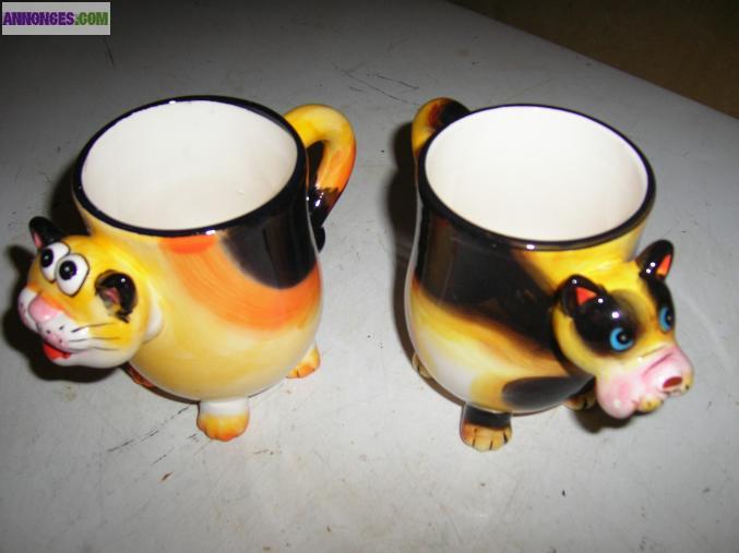 Tasse chien et tasse chat