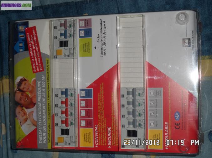 Tableau electrique prééquipé
