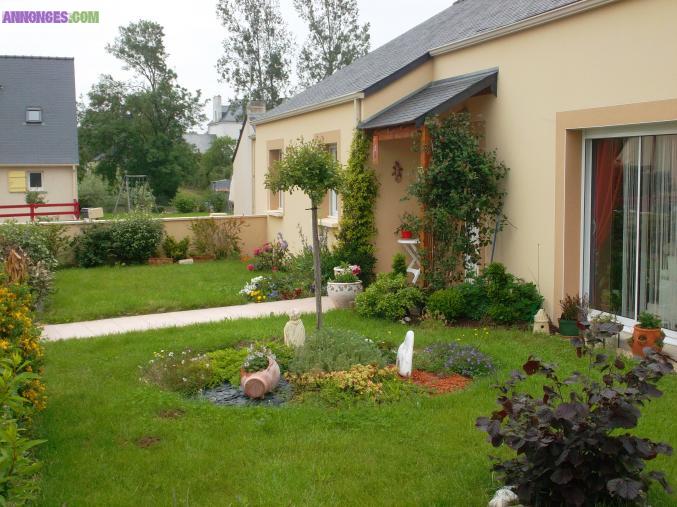 Maison de plein pied.