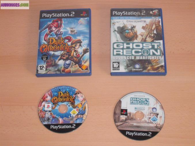 URGENT! PS2 Slim noir + carte mémoire 8MB + manette + 2 jeux