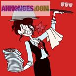 Serveur serveuse mariage baptême anniversaire