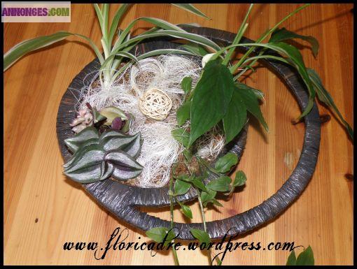 Cadre Végétal Artisanal en Raphia - Floricadre