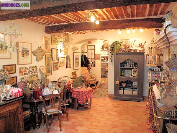 Vente maison de village + commerce en Provence