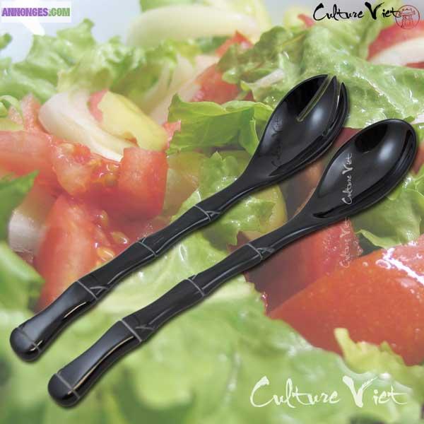 Couverts en corne de buffle style bambou